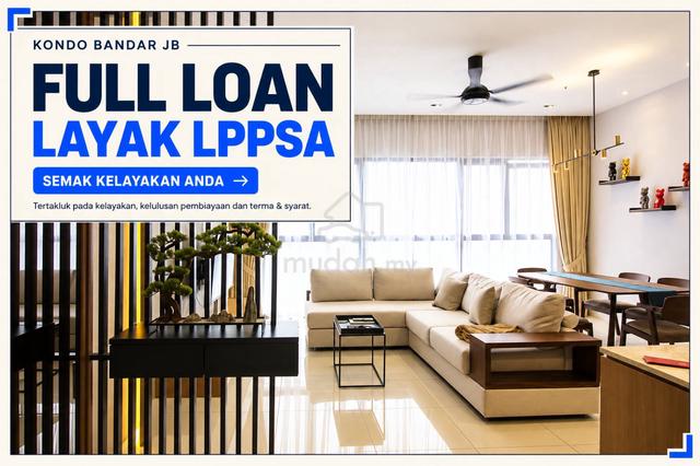 Kondo M | 4 minit ke CIQ, Subsidi LPPSA & First Home, Pakej Perabot & Full Loan 1