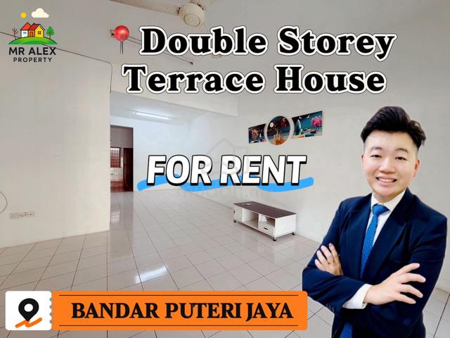 【FOR RENT】Double Storey Terrace House 📍Bandar Puteri Jaya Near LOTUS 1