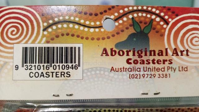 Australian Aboriginal Art Coasters,6pc ,New& Unope - photo 2 of 6