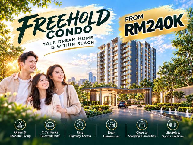 Kota Damansara Freehold Condo| 2+1 Rooms| 2 Carparks 1
