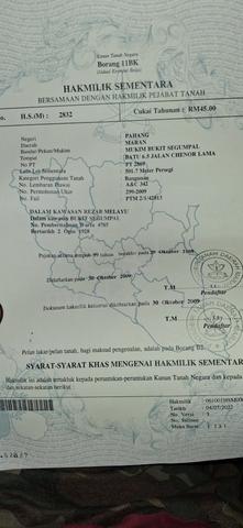 Tanah untuk dilepaskan 1