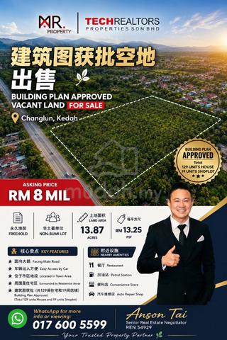 FACING MAIN ROAD Vacant Land Changlun Kedah FOR SALE 1
