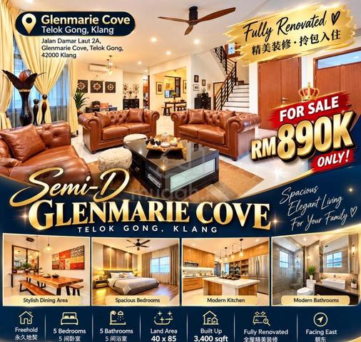 Fully Renovated Semi D Glenmarie Cove Telok Gong Klang 1