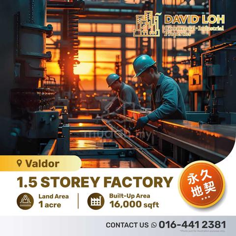 Valdor, Penang - 1.5-Storey Factory For Sale 1