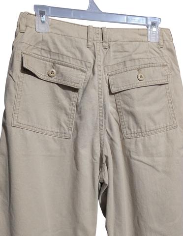 wide straight baker pants beige - photo 4 of 6