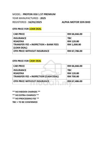 2025 Proton X50 1.5 PREMIUM (A) HARGA BERPATUTAN - 3