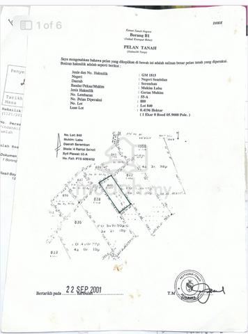 Tanah Gadong Labu Negeri Sembilan 1