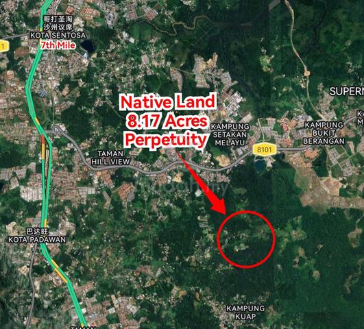 8.17 Acres Native Land (Perpetuity) @ Jalan Kuap, Samarahan, Kuching 1