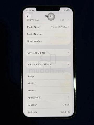 Preloved Iphone 12 Pro Max 128gb For Sales - photo 3 of 5