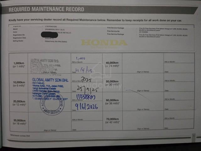 2025 Honda CR-V 1.5 E (A) 11K LOW MILLAGE NEW CAR - 2