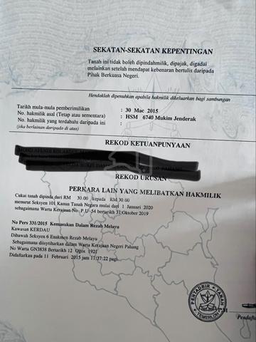 Tanah Pertanian Kg Jenderak Temerloh 1