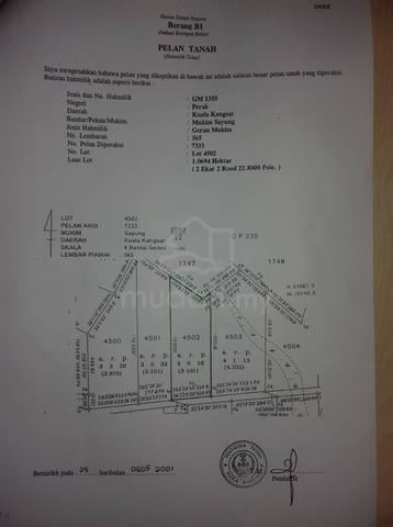 tanah di menora 1