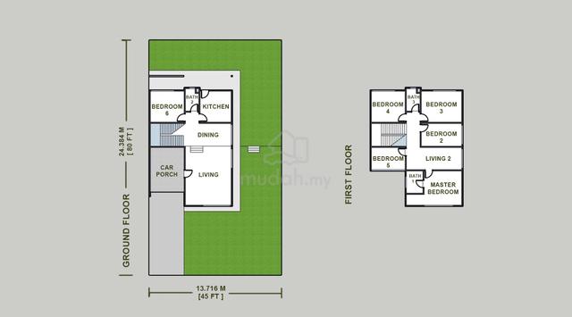 Rumah Dua Tingkat Semi-D Untuk Dijual di Perumahan Sekamat Kajang 1