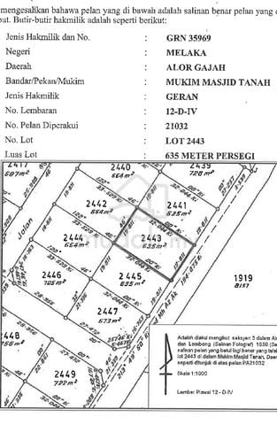 tanah lot untuk dijual keluasan 635 meter persegi 1