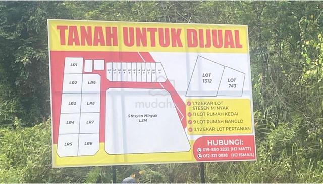 TANAH TEPI JALAN GUA MUSANG KE KL - Berhampiran Central Spine Road 5