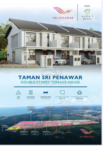 Rumah Teres 2 Tingkat Kota Tinggi DESARU ZERO DEPO CASH BACK TINGGI 1