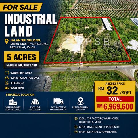 Sri Sulong Industrial Land For Sale 1