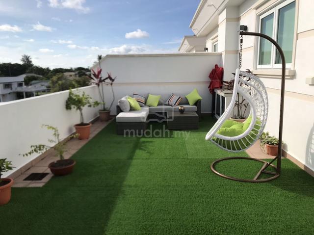 Private Graden 3 Bedroom/Jb Town Condo/Freehold/10 Min To CIQ/Sea View/Bumi Unit 1