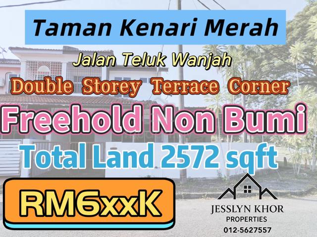 Double Storey Terrace Corner at Taman Kenari Merah Jalan Teluk Wanjah 1