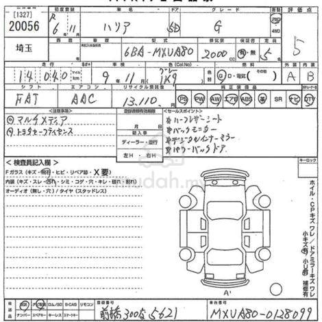 2024 Toyota HARRIER 2.0 G DIGITAL METER 5A DIM BSM - 3