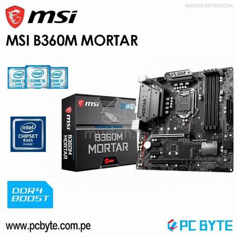 MSI B360M MORTAR(MOBO) + INTEL i5 9400f(PROCESSOR) - Computers