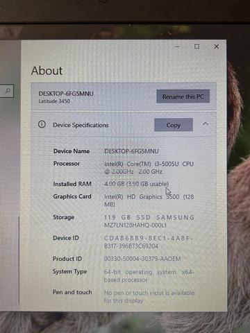 Dell Latitude 3450 Laptop i3 4GB RAM 128GB SSD - photo 5 of 5