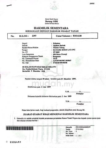 tanah lot untuk di jual di kg aman kandis bachok kelantan 1