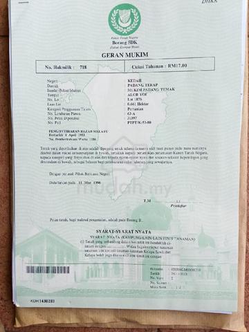 Tanah dusun sekali rumah 1