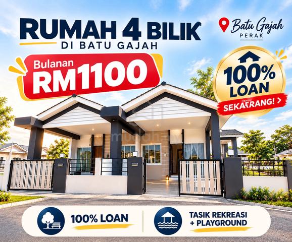 Ipoh Batu Gajah, 100% Loan➕RM0 Deposit 1