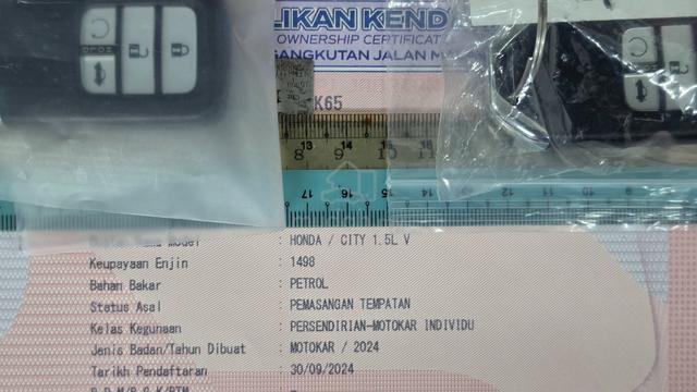 2024 HONDA CITY 1.5 V SENSING (A) Number 65 1Owner - 4