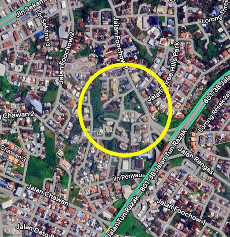 Kuching Foochow Road HillTop Detached Lot Land 27.5 Points 1