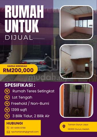 Rumah Harga Mampu Milik Masih Ada! | TAMAN GURUN JAYA 1