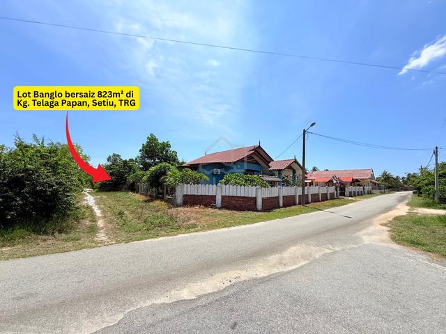 [Tanah Luas]Tanah Lot bersaiz 823m² di Kg. Telaga Papan, Setiu, TRG 1