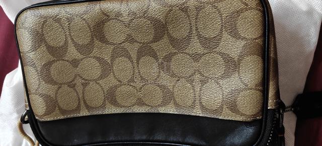 Coach signature stripe crossbody black brown - photo 5 of 6