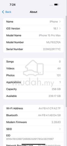 Iphone 15 Pro Max 256GB - photo 3 of 6
