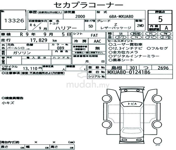 2024 Toyota HARRIER 2.0 Z LEATHER JBL 4CAM HUD 5A - 3