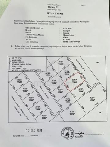 Tanah Harga Bawah Pasaran Untuk Dijual Kg Baru Labu Lanjut 1