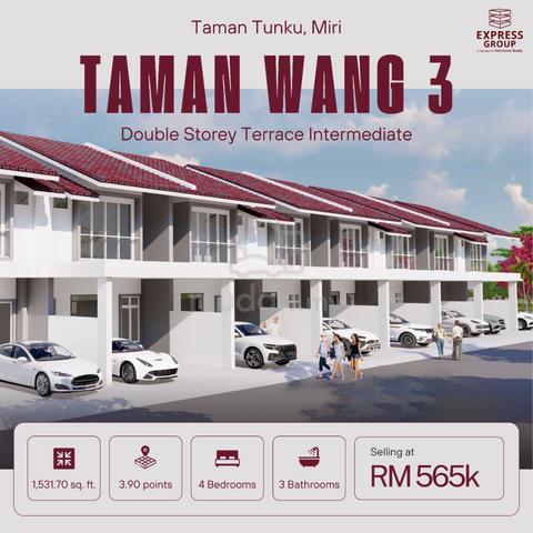 Brand New Double Storey Terrace House at Taman Wang 3, Miri 1