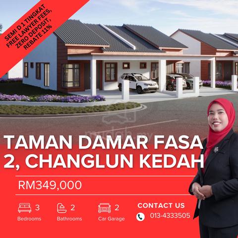 FREEHOLD!! Taman Damar Fasa 2!!FREE Lawyer Fees! Semi D Mampu Milik! 1