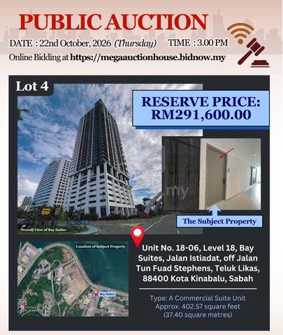 Bay Suites at Level 18 ~ Below Market Value [Auction Sale] 1