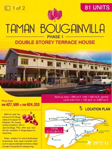 TAMAN BOUGAINVILLA｜Fasa 1｜ Rumah Teres 2 Tingkat 1