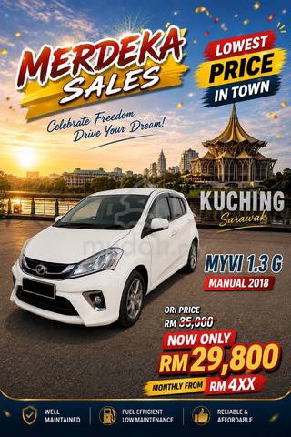 2018 Perodua MYVI 1.3 STANDARD G MY2017 (M) - 1
