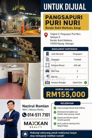Flat Puri Nuri Bandar Bukit Mahkota Kajang 1