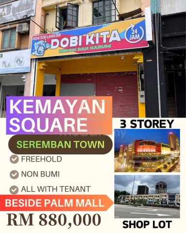 SALE SEREMBAN TOWN💯💯3-Storey Shop Kemayan Square FACING MAINROAD 1