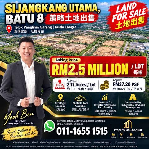 SIJANGKANG UTAMA, BATU 8 Land for sale|土地出售 1