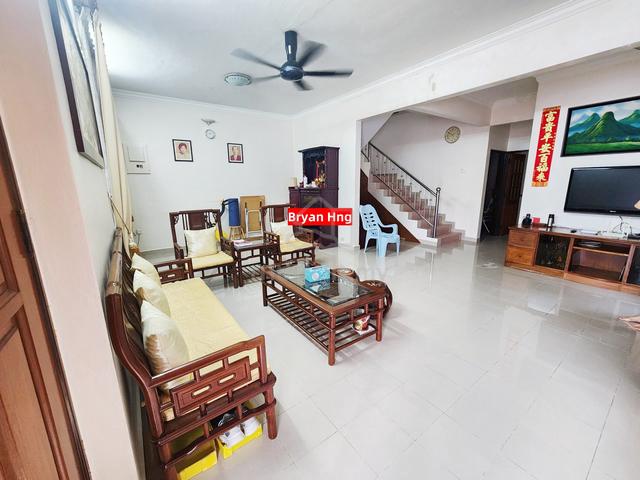 2 Storey Semi D At Paya Terubong Renovated Freehold Concrete Flooring 1