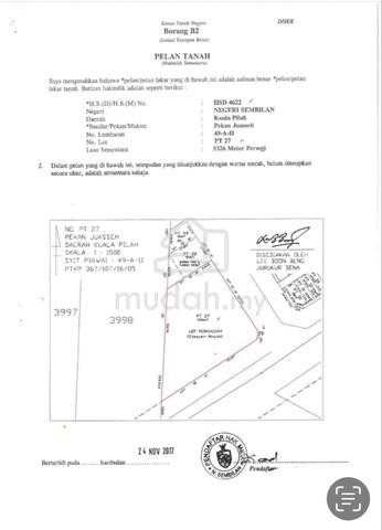Tanah Geran Stesyen Minyak Juasseh Negeri Sembilan 1