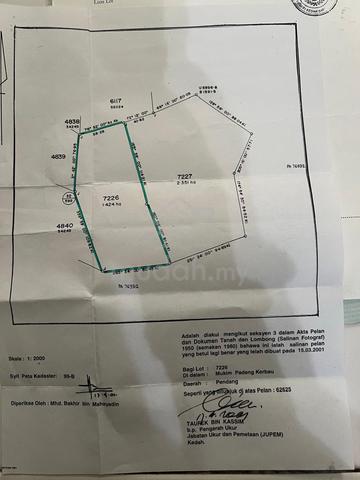 Tanah Untuk Dijual Murahhh 3.775 hektar !!!! Urgentt !!! 1