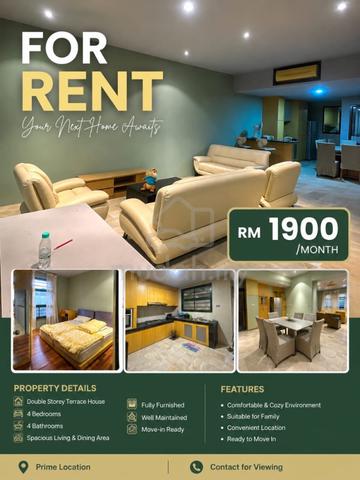 Resident Sinar Serapi At Matang Double Storey Terrace House FOR RENT 1