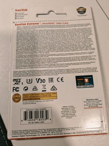 SanDisk Extreme 128GB microSDXC A2 V30 – 100% Orig - photo 3 of 3